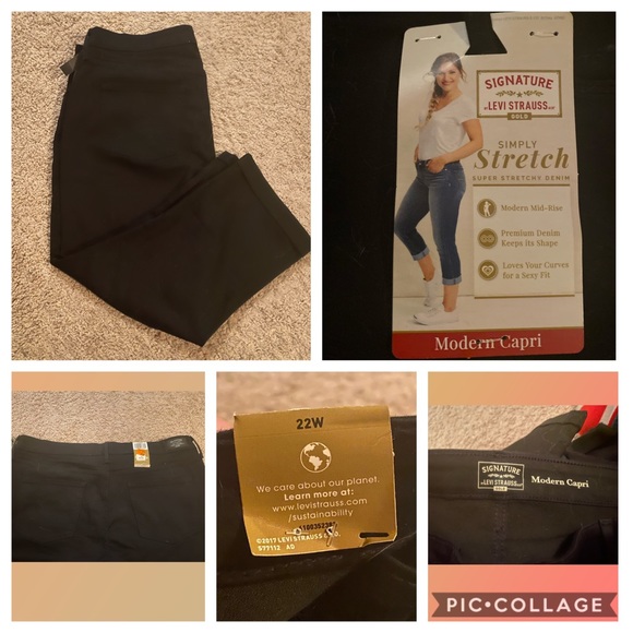 levi strauss modern capri